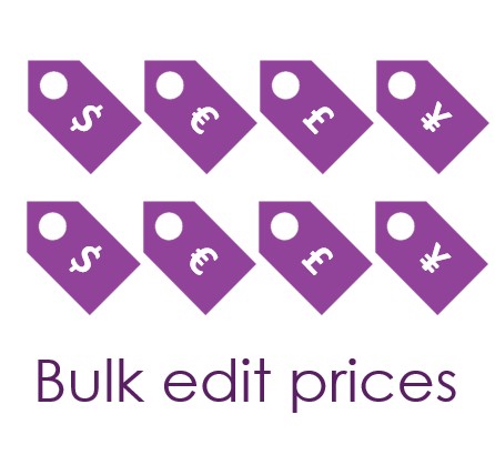 Bulk edit prices
